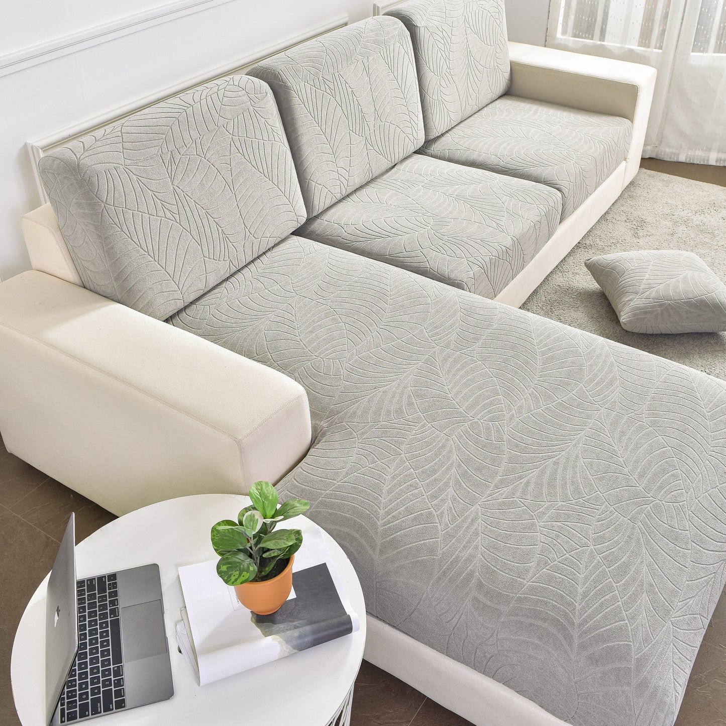 Sectional Sofa Cover (Water-Resistant) | Leaf