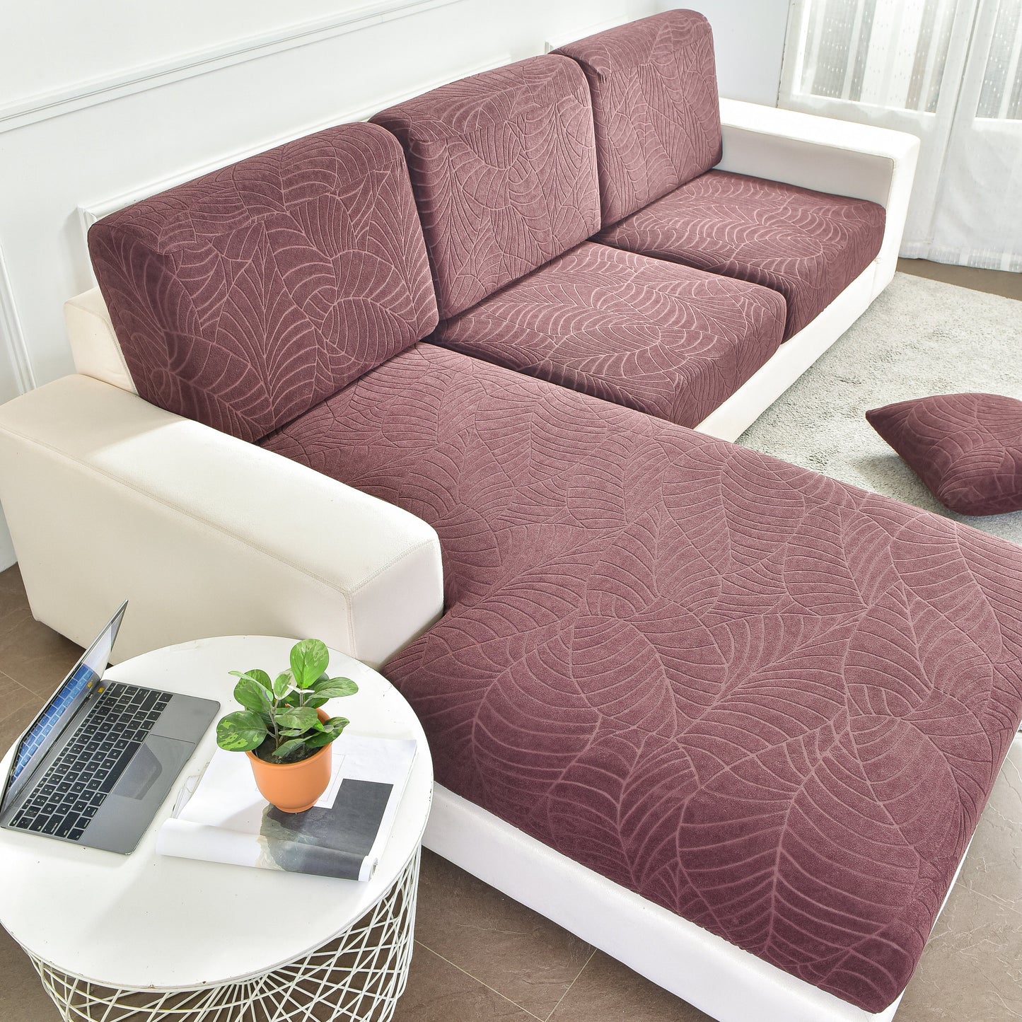 Sectional Sofa Cover (Water-Resistant) | Leaf