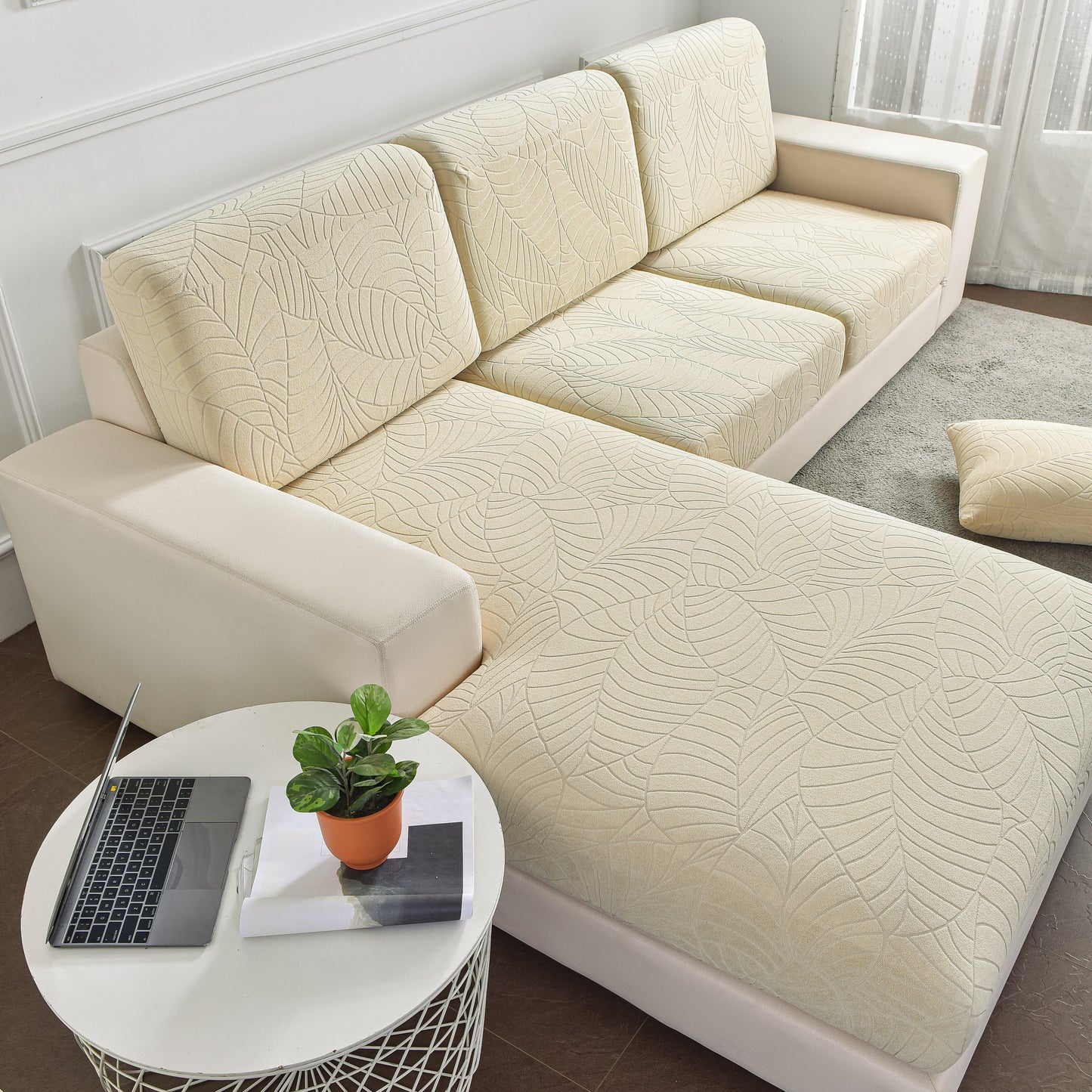Sectional Sofa Cover (Water-Resistant) | Leaf