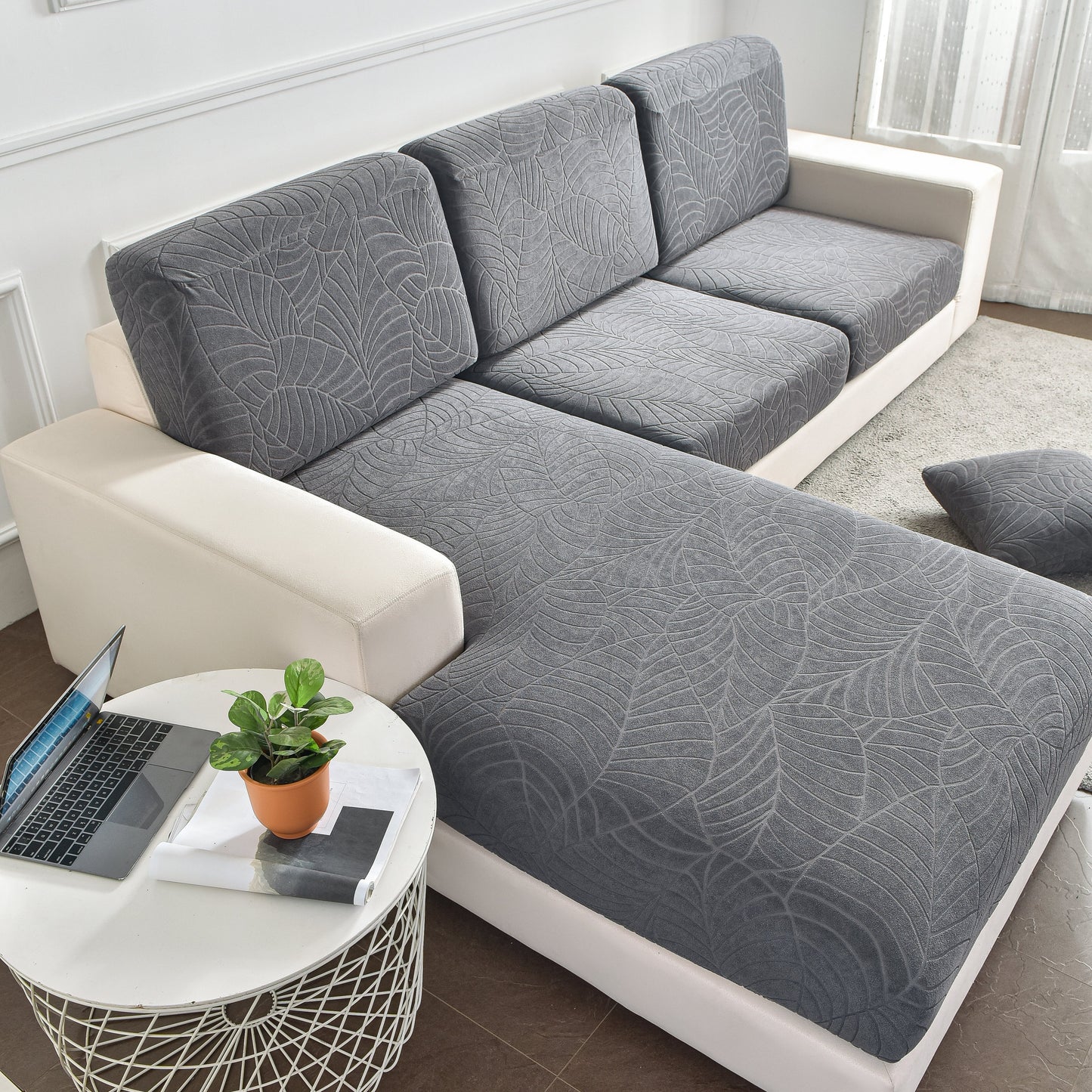 Sectional Sofa Cover (Water-Resistant) | Leaf